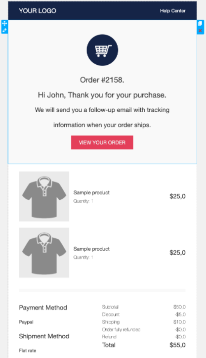 WooCommerce Email Template Customizer screenshot