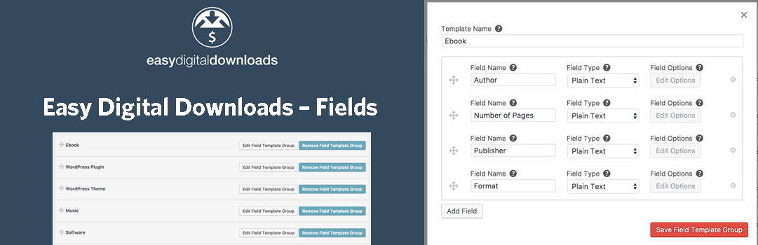 Easy Digital Downloads – Fields 1 Easy Digital Downloads – Fields