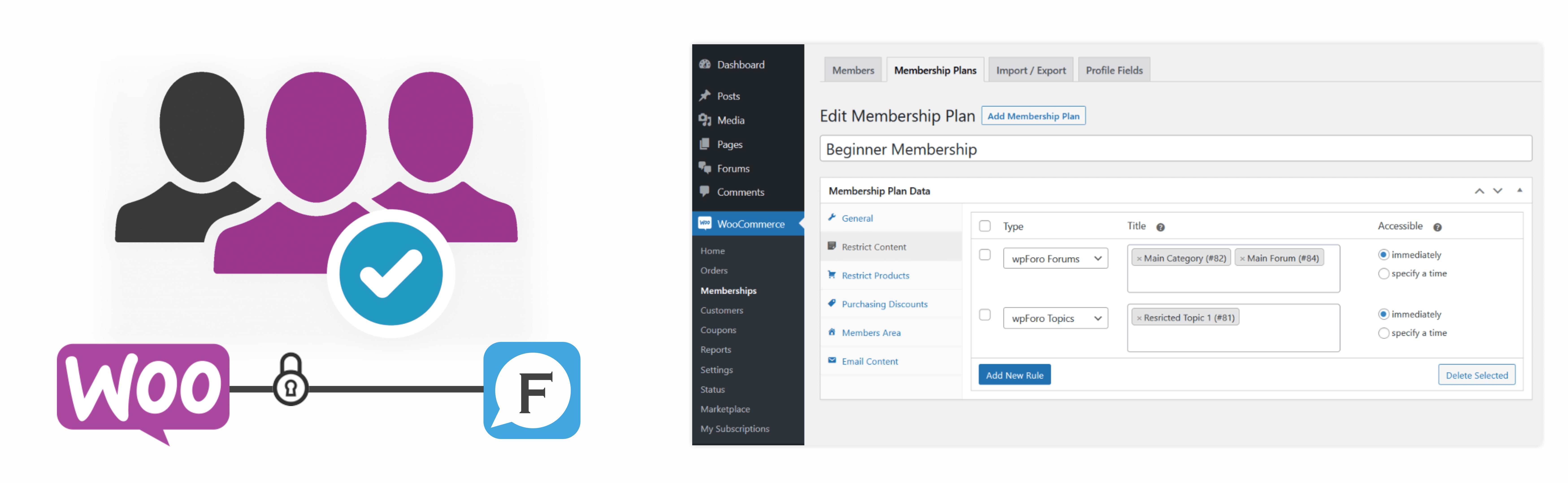 wpForo WooCommerce Memberships Integration 6 wpForo WooCommerce Memberships Integration
