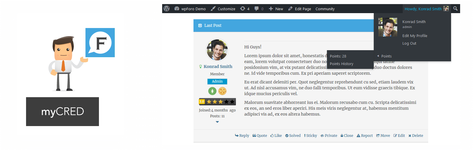 wpForo myCRED Integration 1 wpForo myCRED Integration