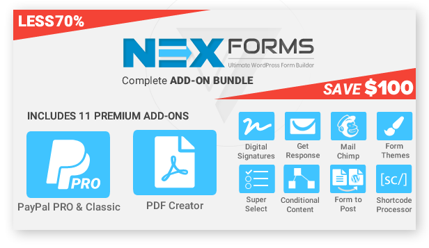 nex forms add ons