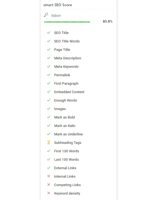 Smart SEO - SEO Score 3 smartSEO score