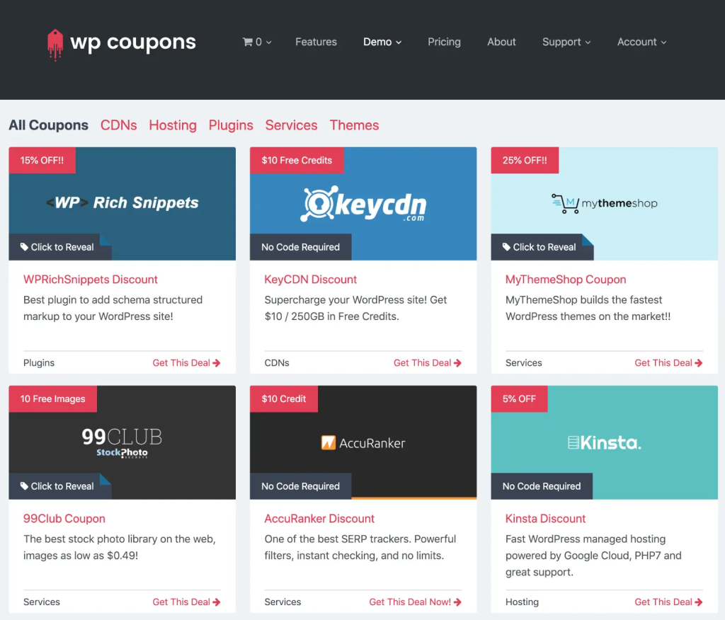 WP Coupons - 7 Archive templates 3 WP Coupons