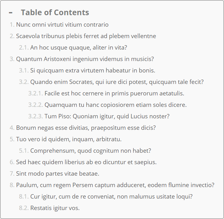 Joli Table Of Contents - 3 differents ways to display the TOC 6 wpjoli joli table of contents